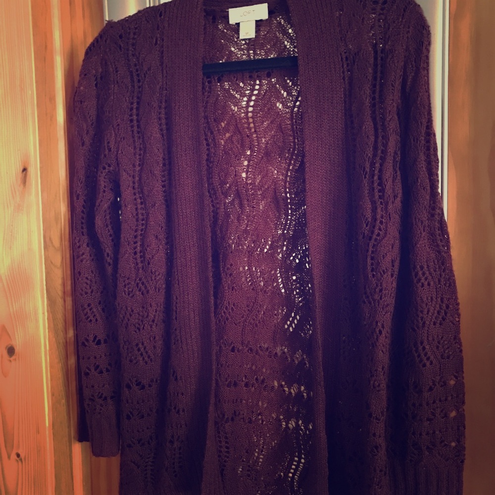 4/$20 LOFT Open Knit Cardigan